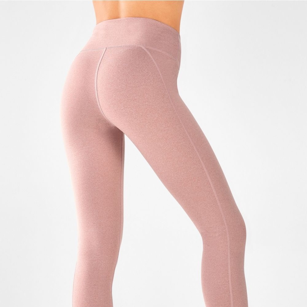 Fabletics High-Waisted Heathered 7/8 Leggings